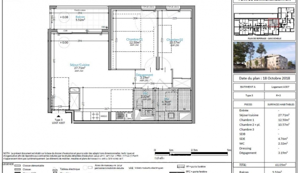 Logement �tudiant T3 &agrave; Vertou (44120)