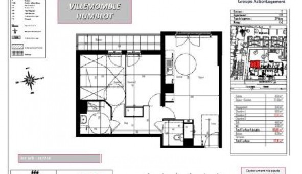 Logement tudiant T3 à Villemomble (93250)