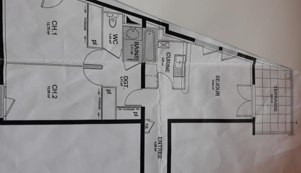Logement tudiant T3 à Villeurbanne (69100)