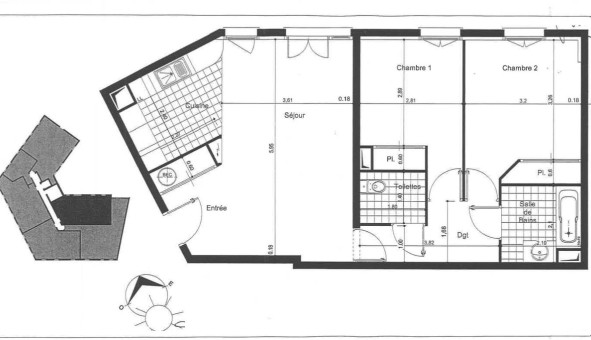 Logement �tudiant T3 &agrave; Villiers sur Marne (94350)