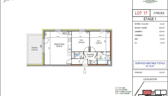 Logement tudiant T3 à Wahlenheim (67170)