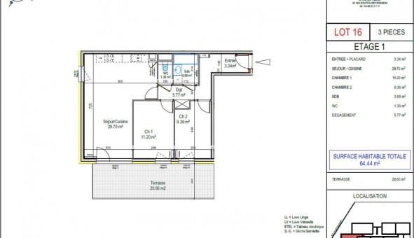 Logement �tudiant T3 &agrave; Wahlenheim (67170)