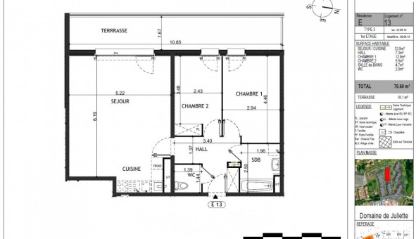 Logement tudiant T3 à Wambrechies (59118)