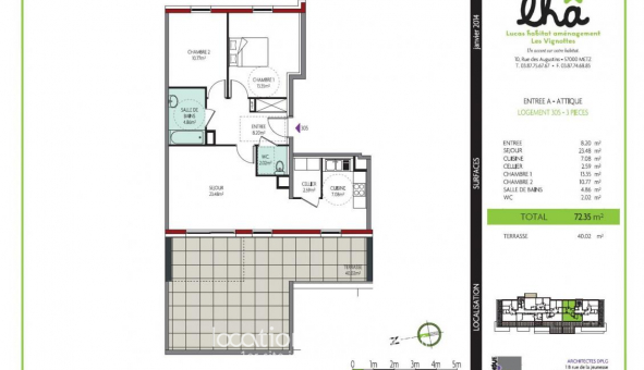 Logement tudiant T3 à Yutz (57110)