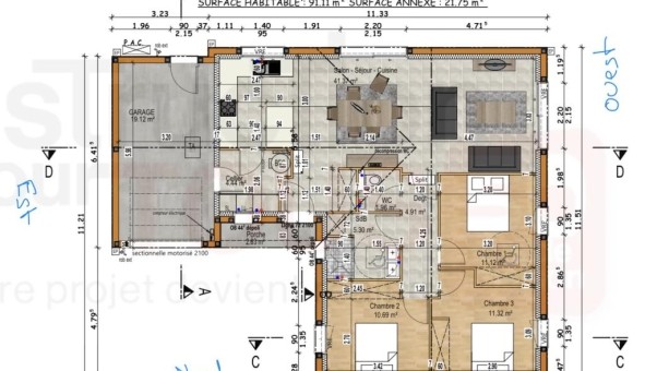 Logement �tudiant T4 &agrave; Aigonnay (79370)