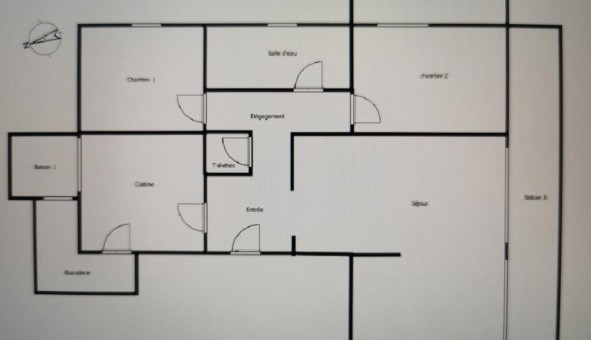 Logement tudiant T4 à Anglet (64600)
