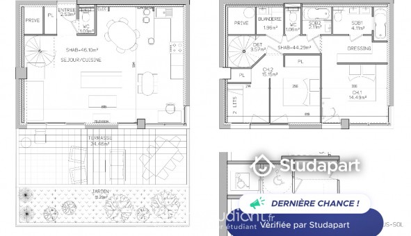 Logement tudiant T4 à Antibes (06160)