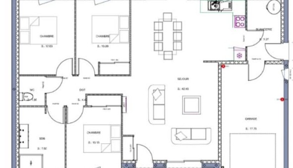 Logement �tudiant T4 &agrave; Avanton (86170)