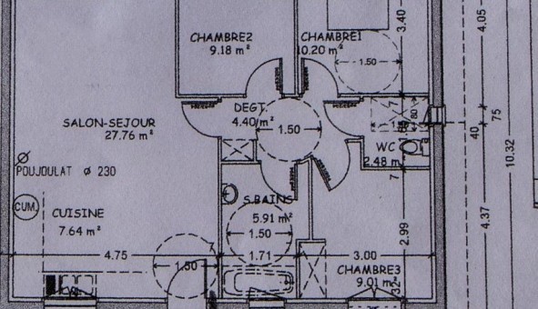 Logement �tudiant T4 &agrave; Bias (40170)