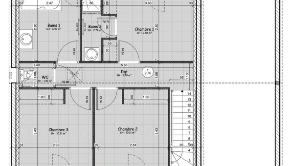Logement �tudiant T4 &agrave; Bro�t Vernet (03110)