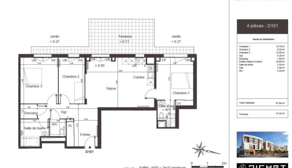 Logement �tudiant T4 &agrave; Clichy sous Bois (93390)