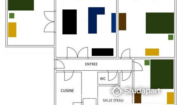 Logement tudiant T4 à Limoges (87280)