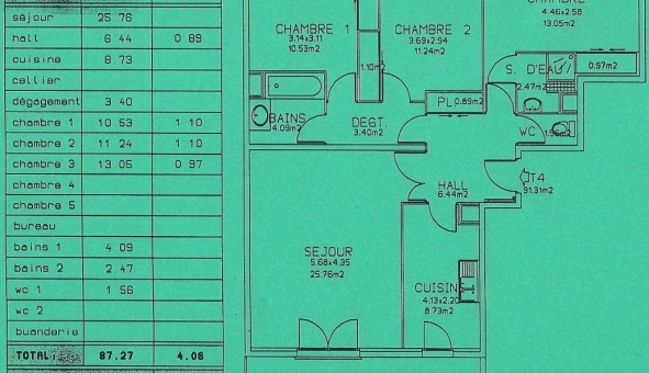 Logement tudiant T4 à Lyon 3me arrondissement (69003)