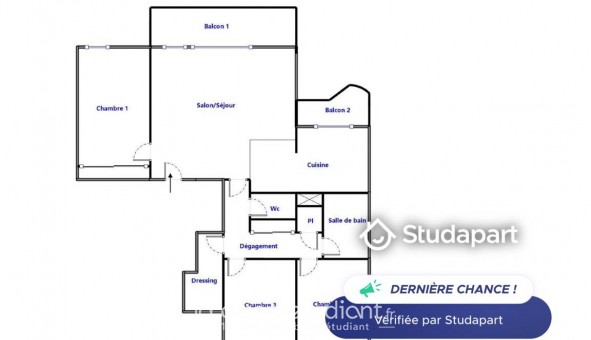 Logement �tudiant T4 &agrave; Lyon 8�me arrondissement (69008)