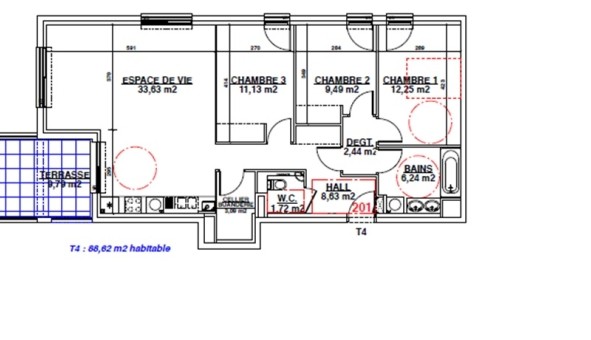Logement tudiant T4 à Messimy (69510)