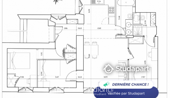Logement tudiant T4 à Nice (06100)