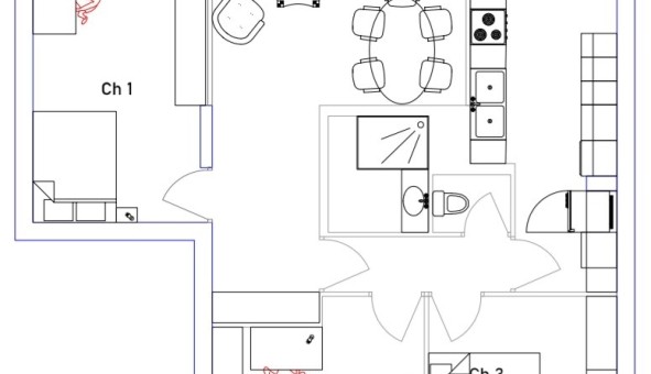 Logement tudiant T4 à Oullins (69600)