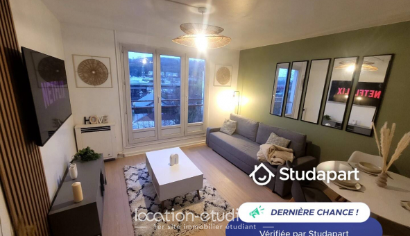 Logement �tudiant Location T4 Meubl&eacute; Rouen (76100)