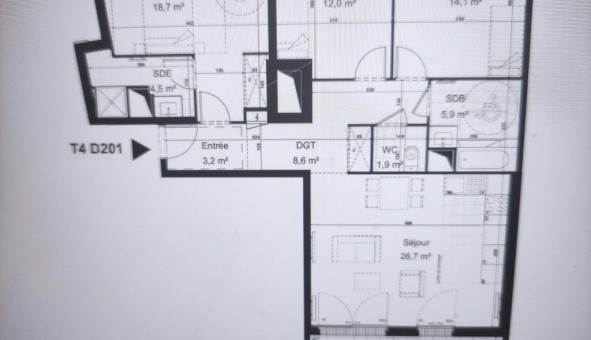 Logement tudiant T4 à Saint Ouen (93400)