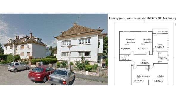 Logement tudiant T4 à Strasbourg (67000)