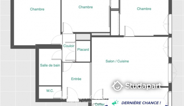 Logement tudiant T4 à Toulouse (31500)