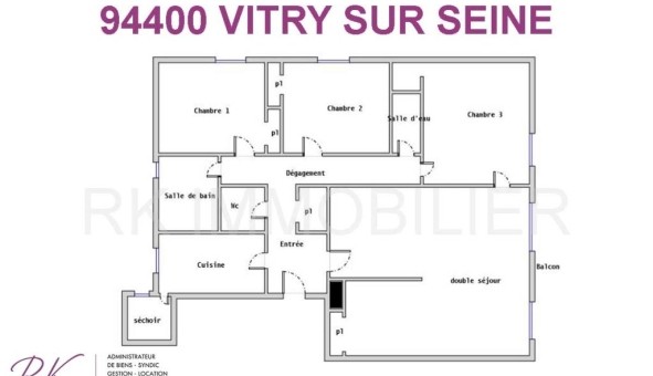 Logement tudiant T4 à Vitry sur Seine (94400)