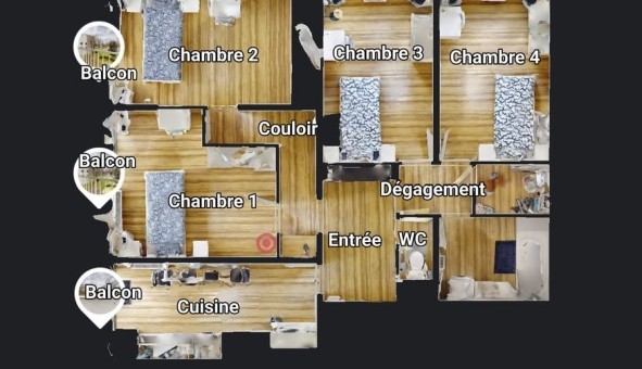 Logement �tudiant T5 &agrave; Boisemont (95000)