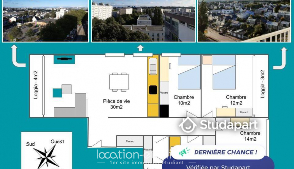 Logement tudiant T5 à Brest (29200)