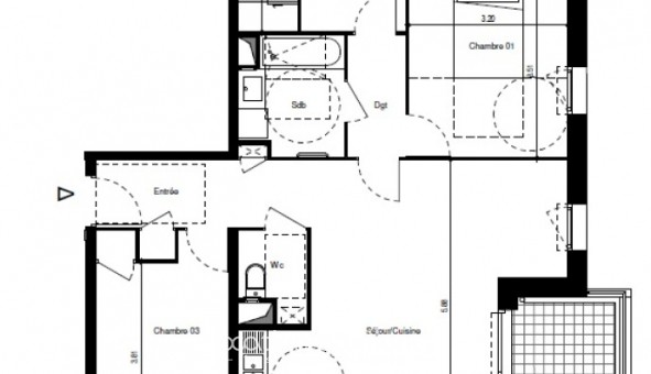 Logement tudiant Chambre à Grenoble (38000)