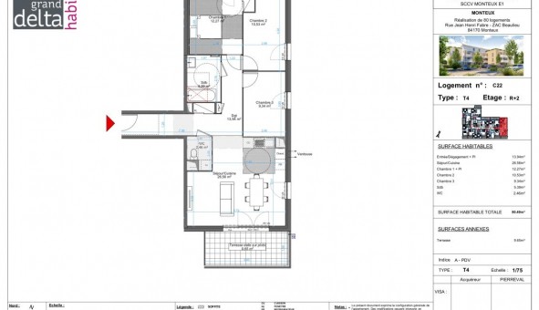 Logement tudiant Chambre à Monteux (84170)