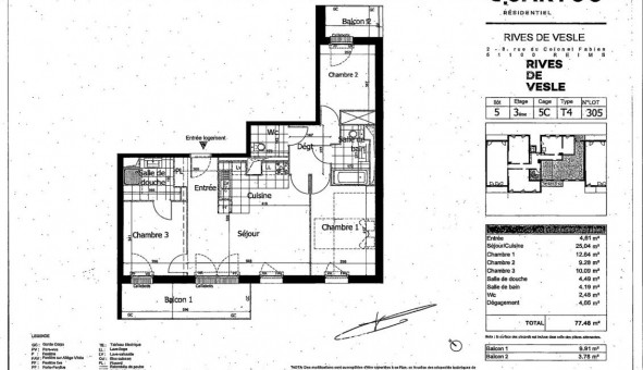 Logement tudiant Chambre à Reims (51100)