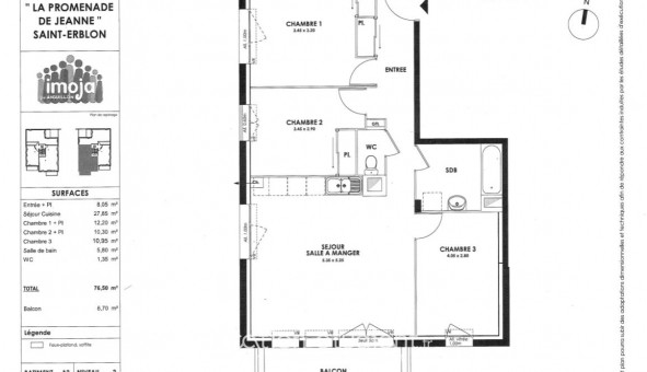 Logement �tudiant Chambre &agrave; Saint Erblon (35230)