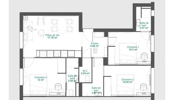 Logement tudiant Colocation à Troyes (10000)