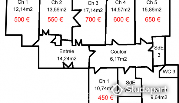 Colocation tudiante Duplex à Nice (06100)