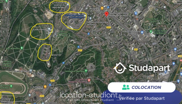 Colocation �tudiante Duplex &agrave; Vandoeuvre l�s Nancy (54500)