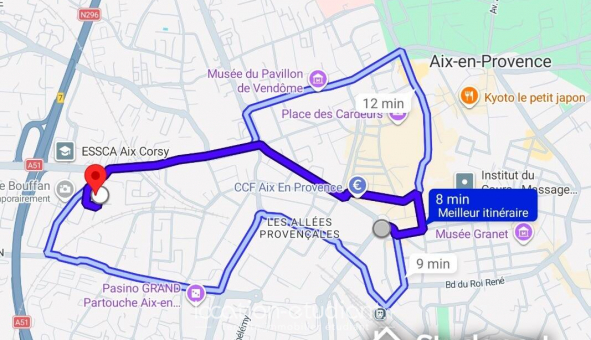 Colocation �tudiante Studio &agrave; Aix en Provence (13100)