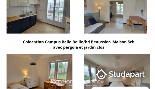 Colocation �tudiante Studio &agrave; Angers (49000)