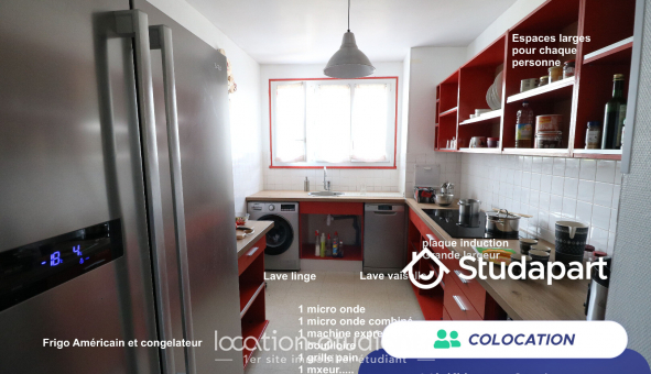 Colocation étudiante T1 à Angers (49000)