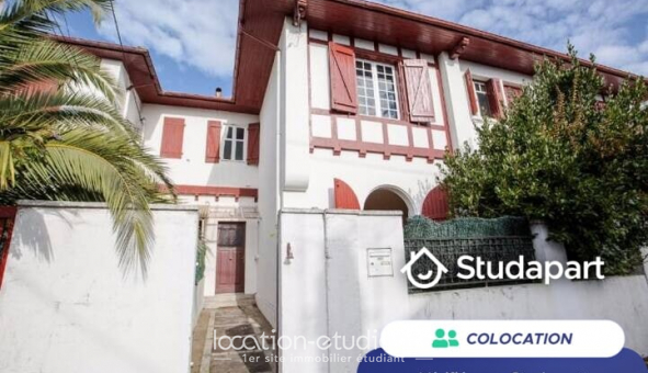 Colocation �tudiante Studio &agrave; Anglet (64600)