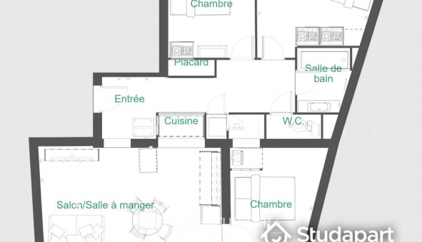 Colocation tudiante Studio à Annemasse (74100)