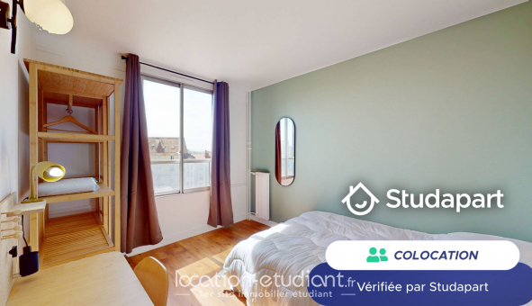Colocation tudiante Chambre dans une colocation de 9m2