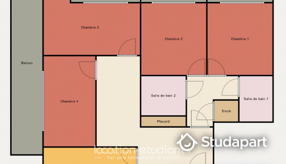 Colocation �tudiante Studio &agrave; Boulogne Billancourt (92100)