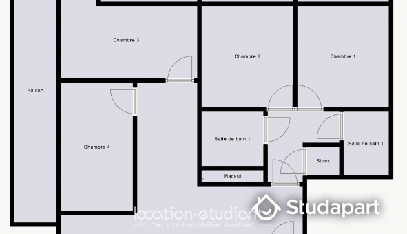 Colocation �tudiante Studio &agrave; Boulogne Billancourt (92100)