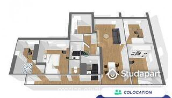 Colocation tudiante Studio à Boulogne sur Mer (62200)