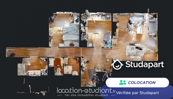 Colocation �tudiante Studio &agrave; Brest (29200)