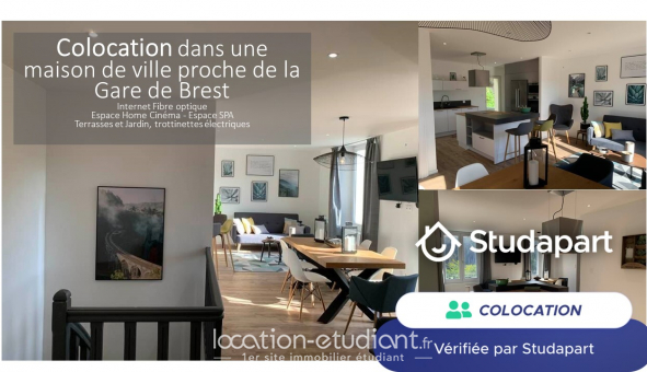 Colocation tudiante Studio à Brest (29200)