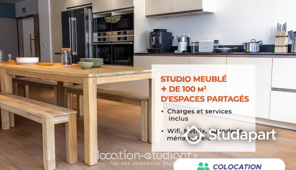 Colocation étudiante Studio &agrave; Bron (69500)