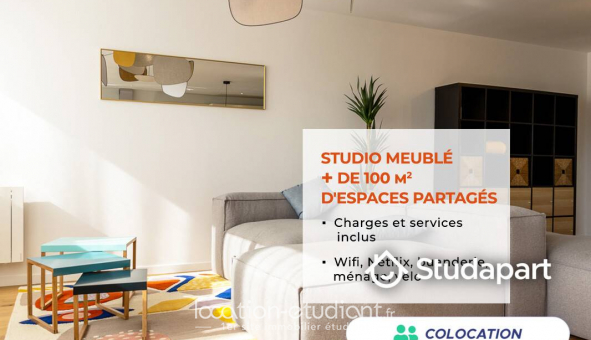 Colocation �tudiante Studio &agrave; Bron (69500)