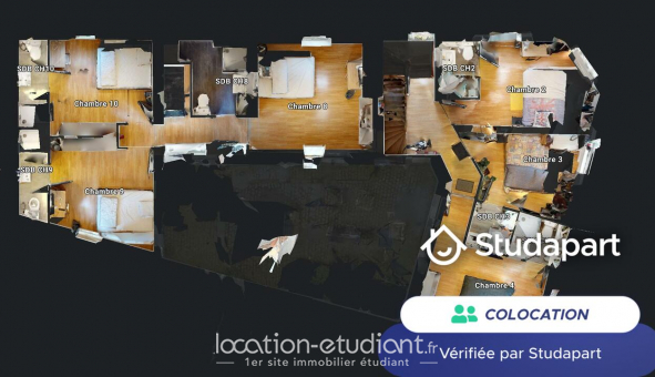 Colocation tudiante Studio à Capinghem (59160)