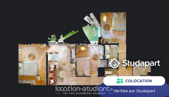 Colocation tudiante Studio à Cenon (33150)
